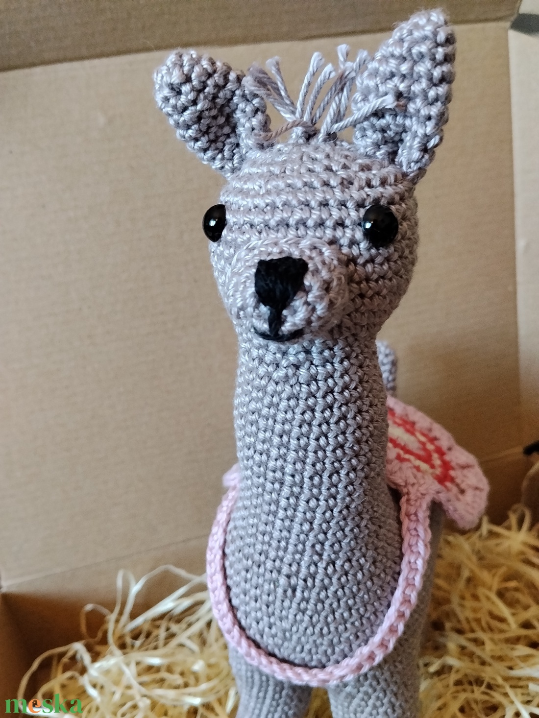 Horgolt láma  - játék & sport - plüssállat & játékfigura - láma - Meska.hu