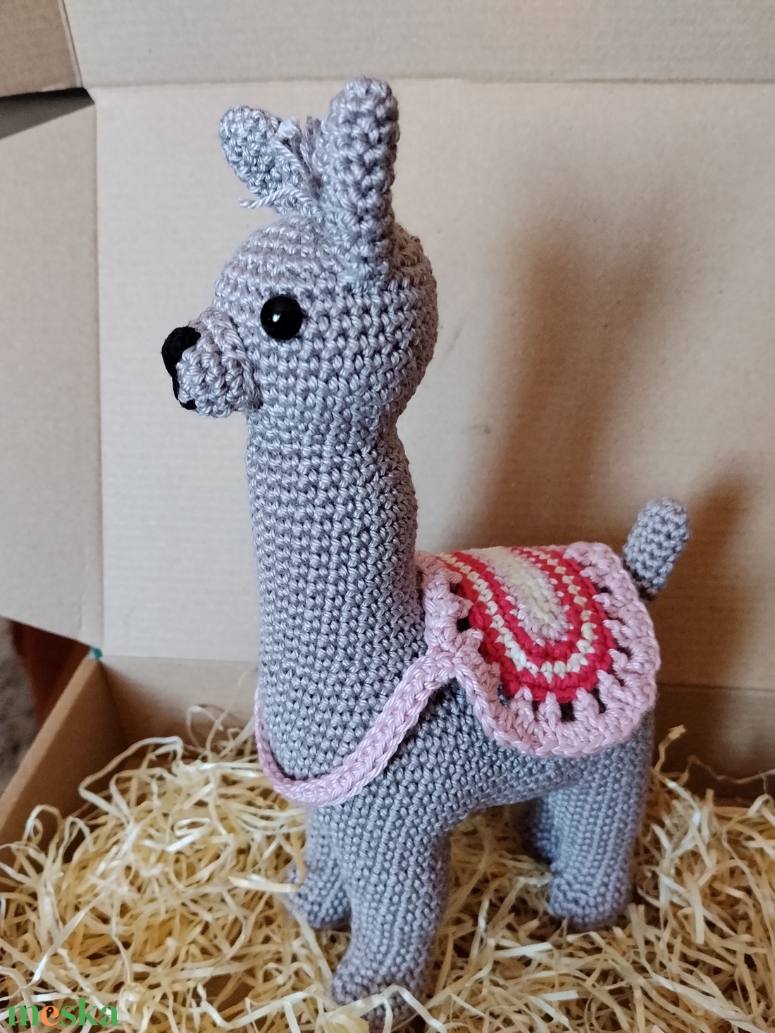 Horgolt láma  - játék & sport - plüssállat & játékfigura - láma - Meska.hu