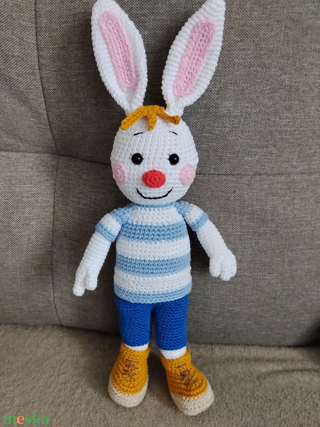 Csupafül nyuszi  - játék & sport - plüssállat & játékfigura - nyuszi - Meska.hu