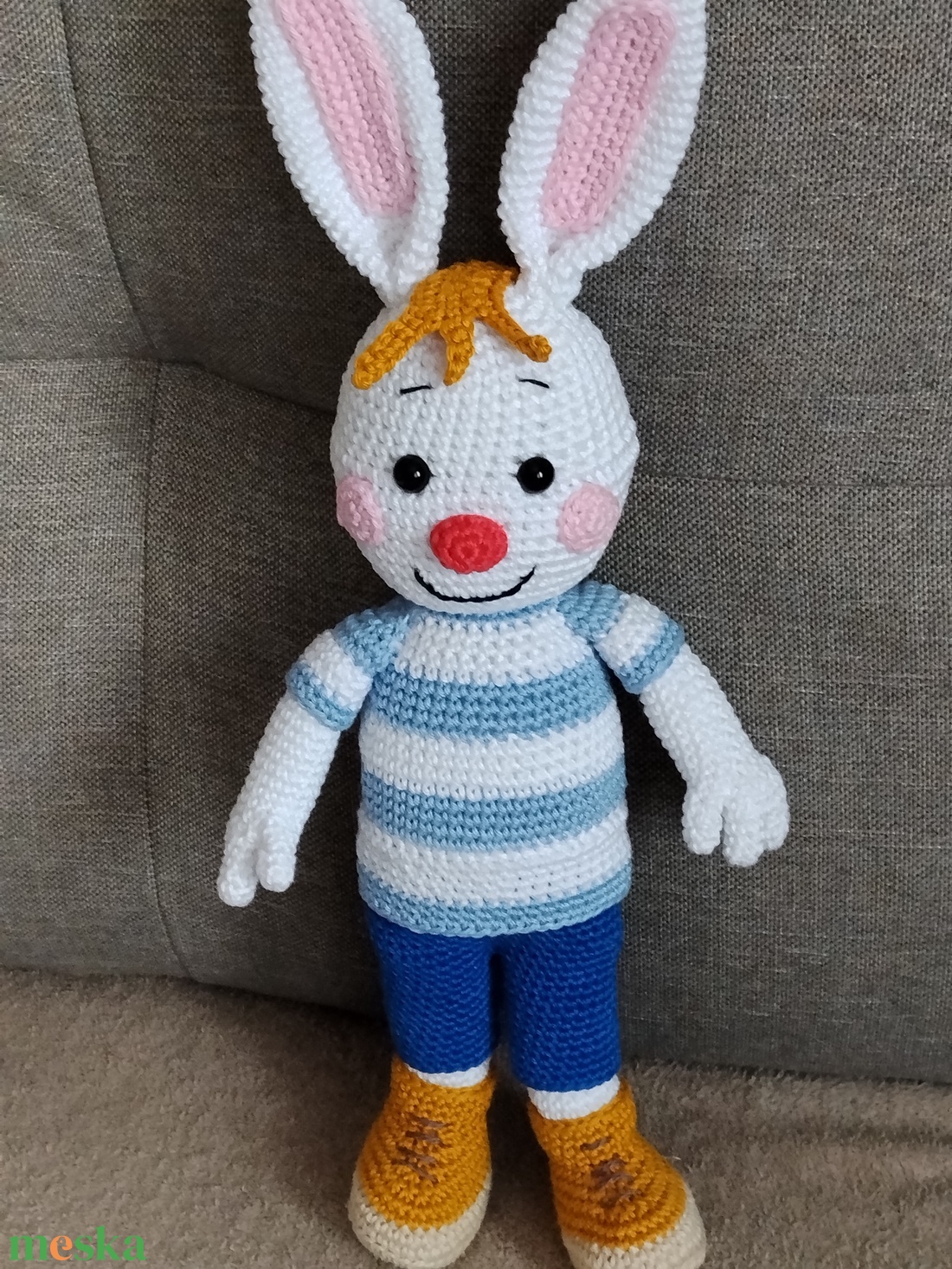 Csupafül nyuszi  - játék & sport - plüssállat & játékfigura - nyuszi - Meska.hu