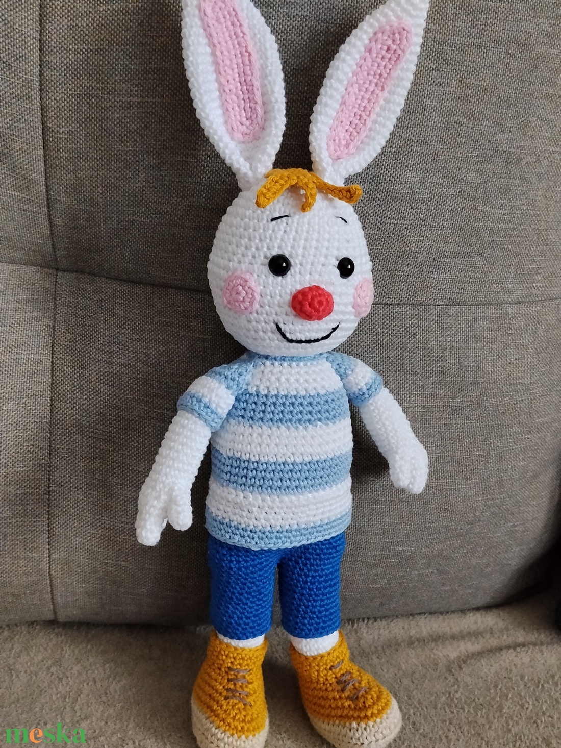 Csupafül nyuszi  - játék & sport - plüssállat & játékfigura - nyuszi - Meska.hu