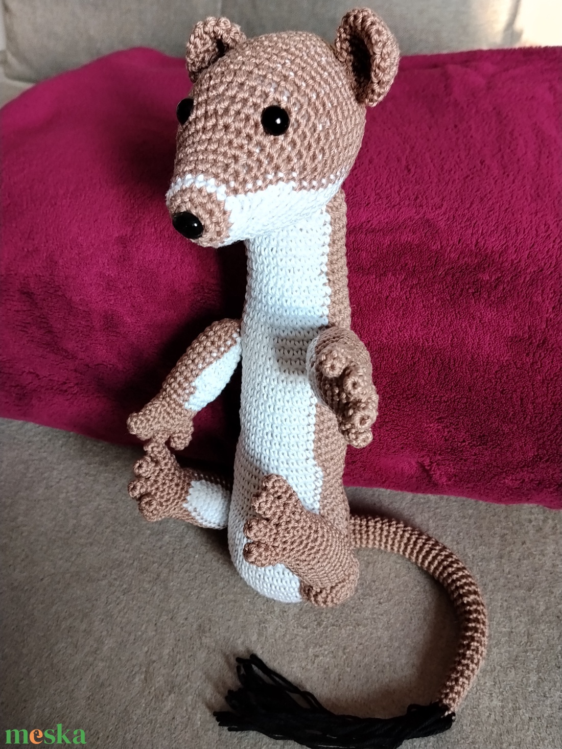 Hermelin  - játék & sport - plüssállat & játékfigura - más figura - Meska.hu