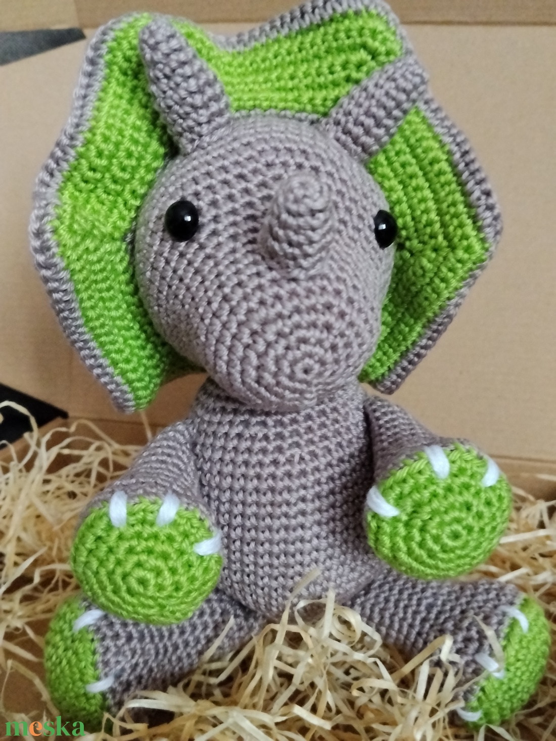 Horgolt dínó  - játék & sport - plüssállat & játékfigura - plüss dínók - Meska.hu