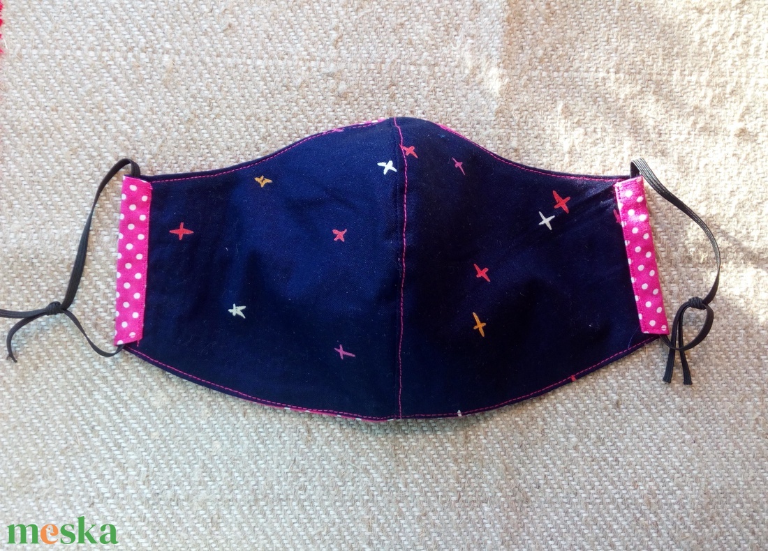 PINK PÖTTYÖS - fregoli arcmaszk - ruha & divat - maszk, arcmaszk - Meska.hu