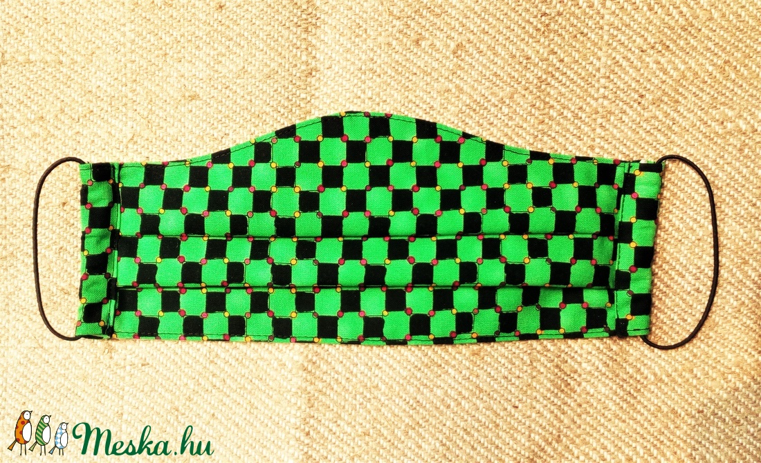 ZÖLD-FEKETE KOCKÁS, nagyméretű, férfi arcmaszk, pamutból, mosható, vasalható - - Meska.hu ZÖLD-FEKETE KOCKÁS, nagyméretű, férfi arcmaszk, pamutból, mosható, vasalható - - Meska.hu