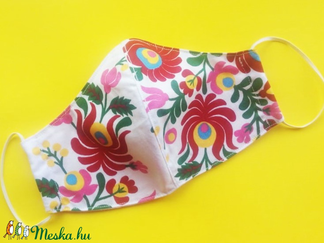 2 db MATYÓ mintás NŐI (kisebb) méretű pamut maszk -  - Meska.hu