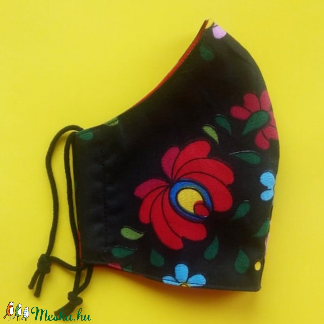 2 db MATYÓ mintás NŐI (kisebb) méretű pamut maszk -  - Meska.hu