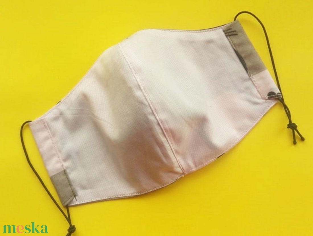 FEKETE CICÁK - NŐI méretű arcmaszk pamutból - ruha & divat - maszk, arcmaszk - Meska.hu