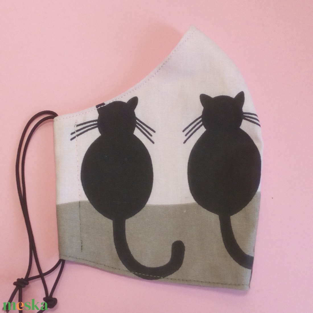 Cicás arcmaszk pamutból - női méret - ruha & divat - maszk, arcmaszk - Meska.hu