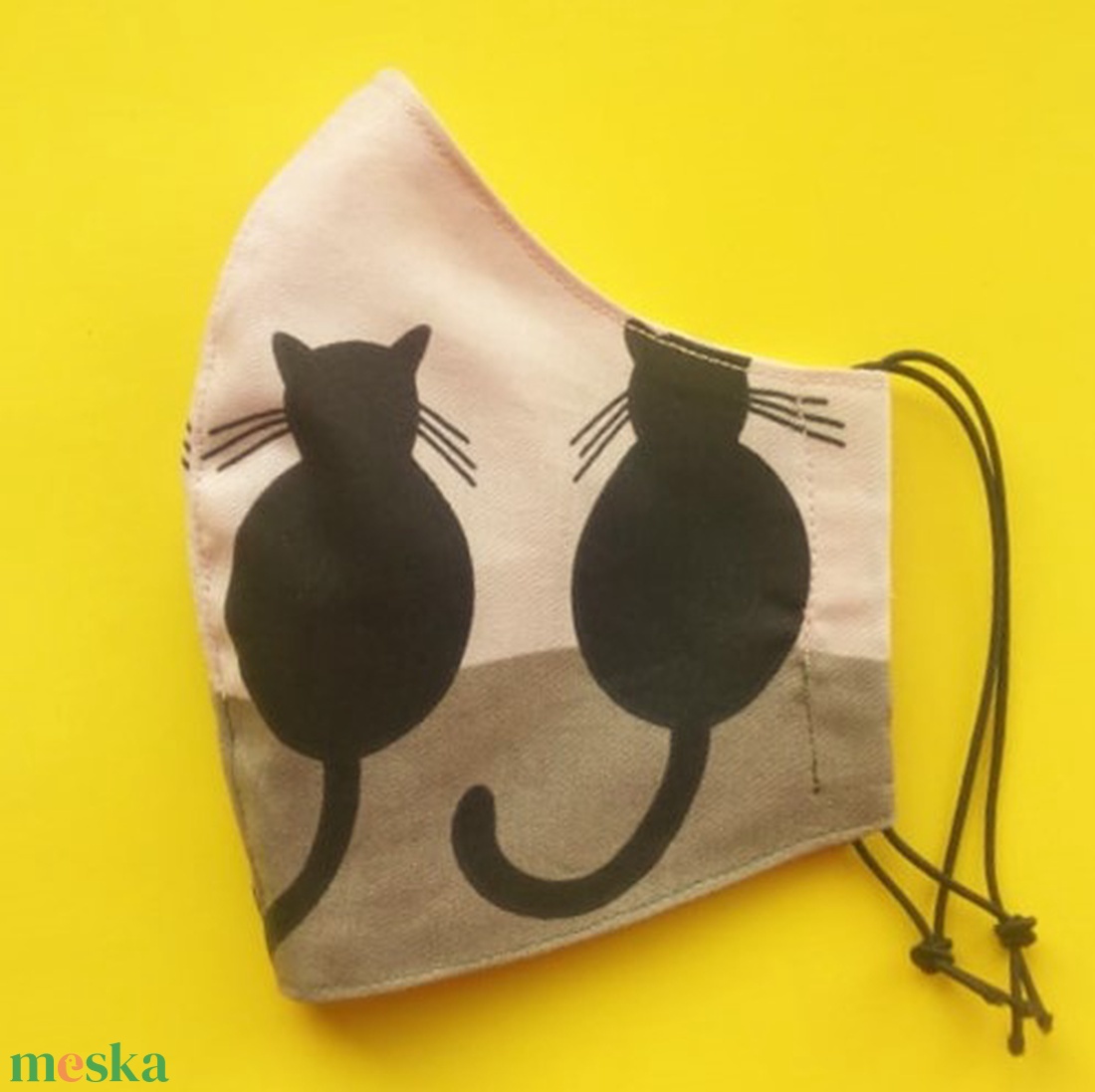 Cicás arcmaszk pamutból - női méret - ruha & divat - maszk, arcmaszk - Meska.hu
