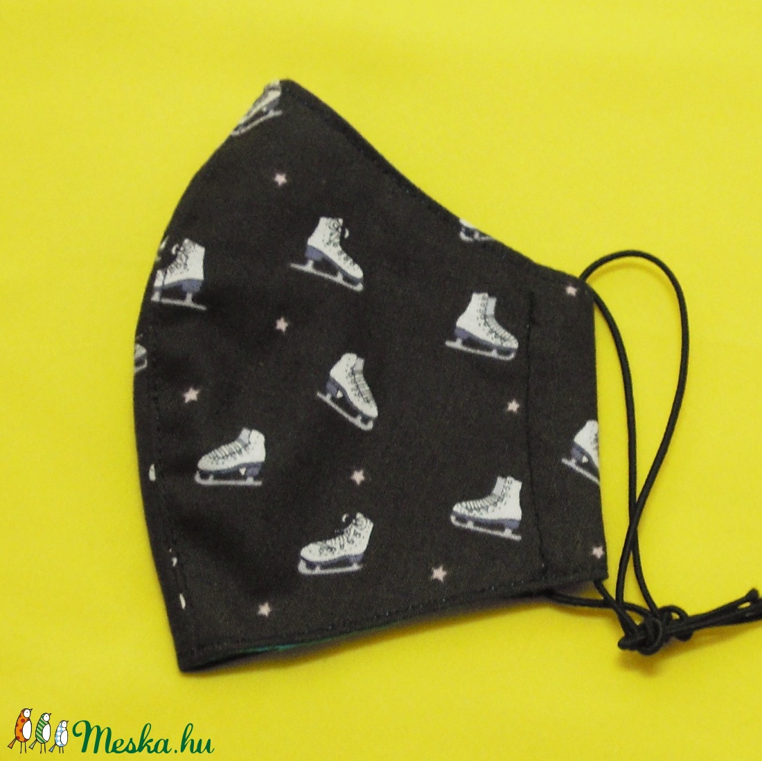 KORCSOLYÁS arcmaszk - kis méret - minőségi pamutból - gyerek - gyerek - Meska.hu