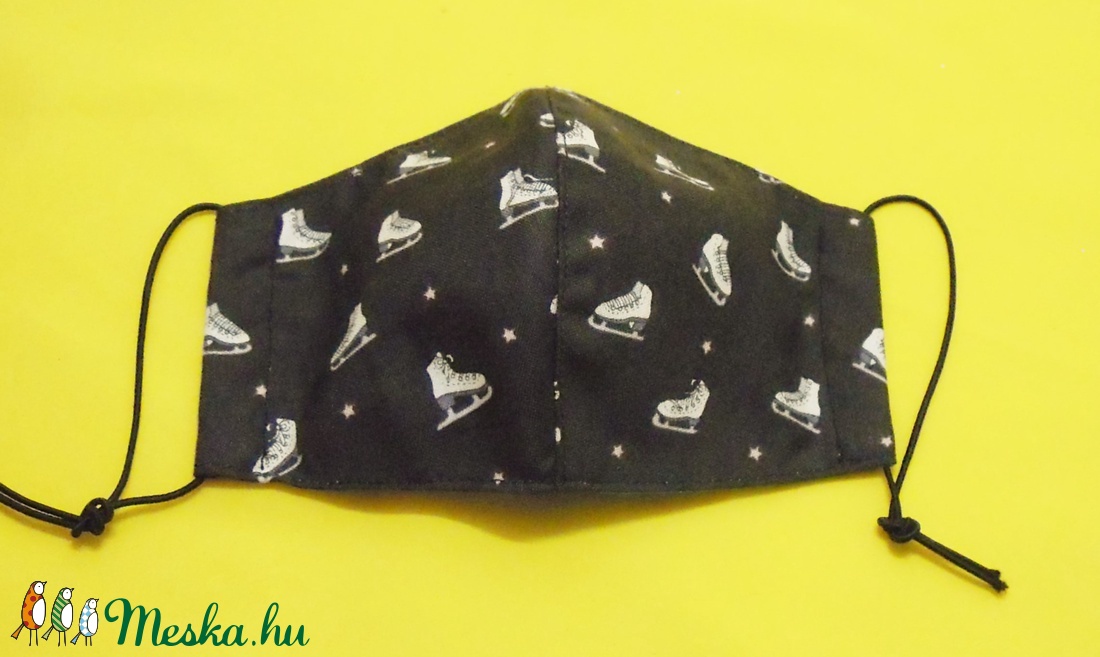 KORCSOLYÁS arcmaszk - kis méret - minőségi pamutból - gyerek - gyerek - Meska.hu