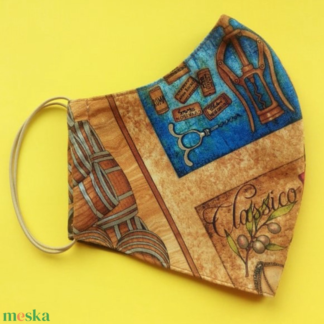 Pinot Noir férfi L méretű maszk 100 % minőségi pamutból - ruha & divat - maszk, arcmaszk - Meska.hu