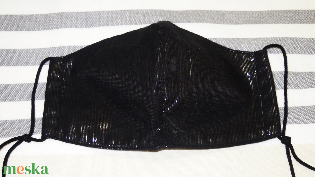 Fekete arcmaszk - M méretben. - ruha & divat - maszk, arcmaszk - Meska.hu
