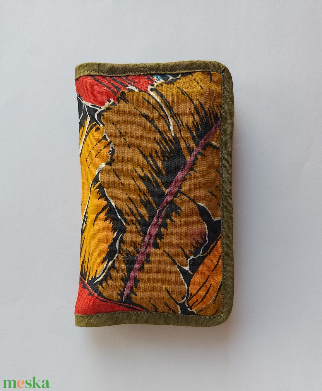 Barna levelek - zsepitartó - táska & tok - pénztárca & más tok - zsebkendőtartó tok - Meska.hu