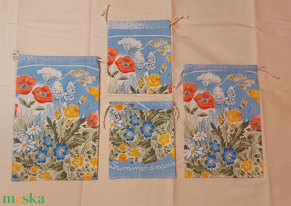 NYÁRI ÁLOM - 4 db vászon zsák - táska & tok - bevásárlás & shopper táska - zöldség/gyümölcs zsák - Meska.hu NYÁRI ÁLOM - 4 db vászon zsák - táska & tok - bevásárlás & shopper táska - zöldség/gyümölcs zsák - Meska.hu