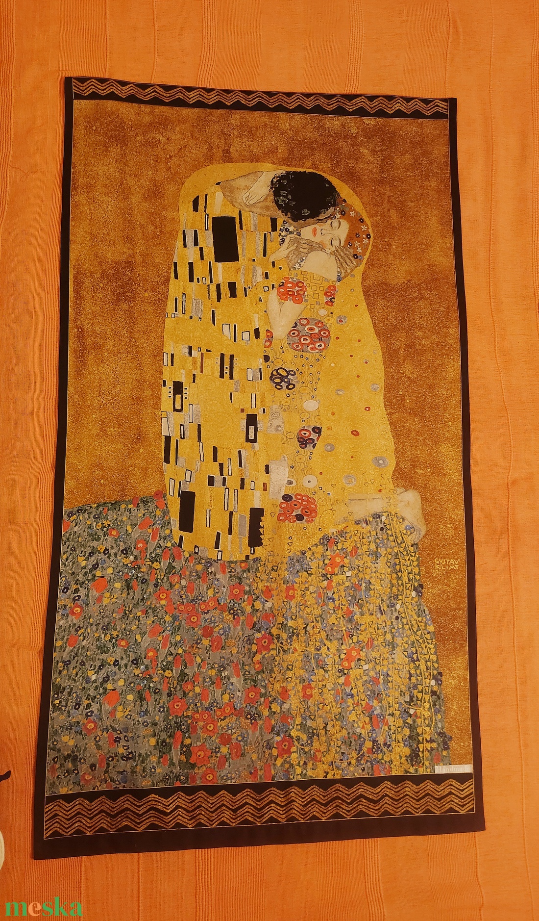 Klimt: A csók - otthon & életmód - lakástextil - falvédő - Meska.hu
