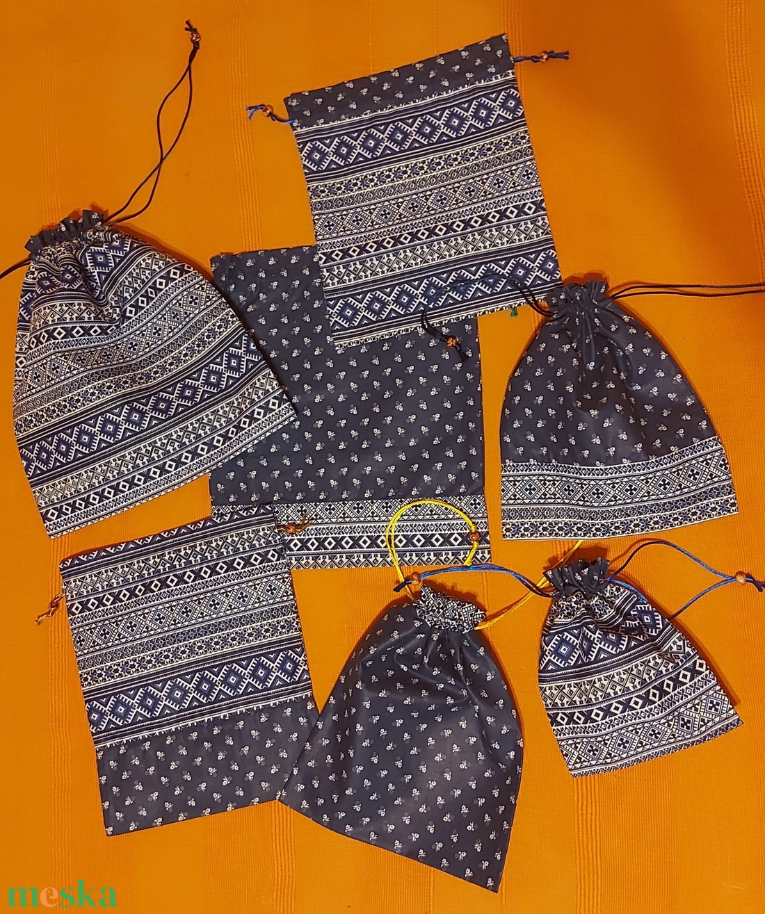 Vászonzsák szett - 7 db - táska & tok - bevásárlás & shopper táska - zöldség/gyümölcs zsák - Meska.hu
