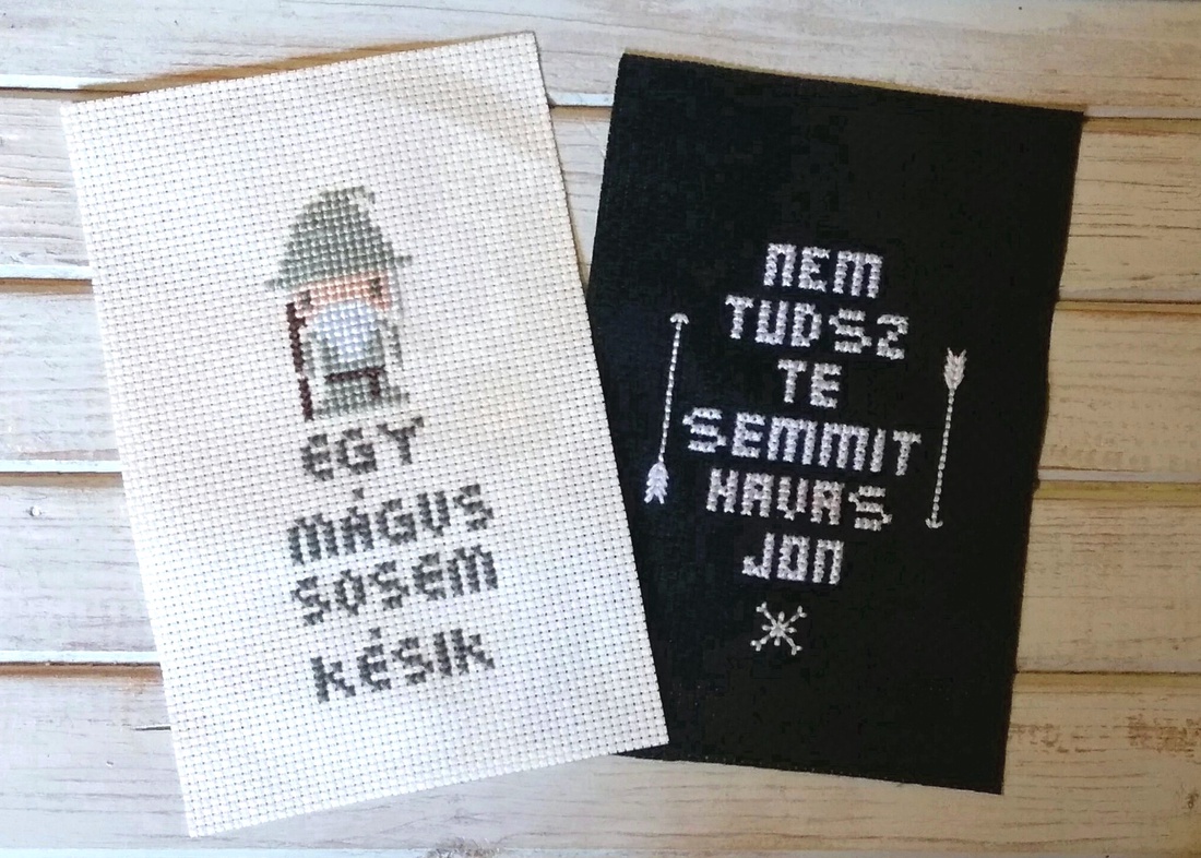 Havas Jon és Gandalf - keresztszemes hímzett kép - - Meska.hu Havas Jon és Gandalf - keresztszemes hímzett kép - - Meska.hu