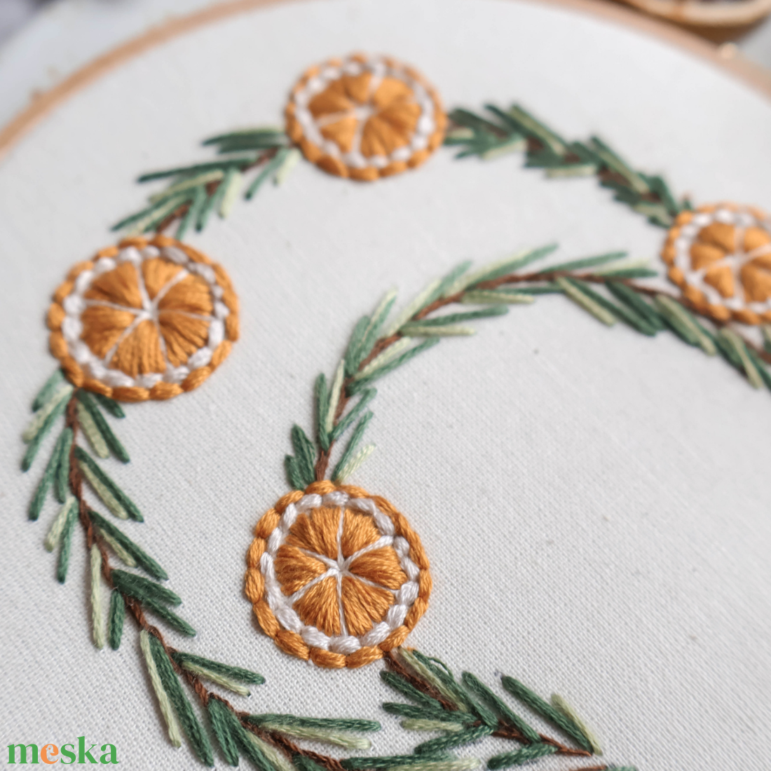 Yule holdkoszorú digitális hímzésminta PDF kezdőknek - diy (csináld magad) - szabásminta, útmutató - hímzés minta - Meska.hu