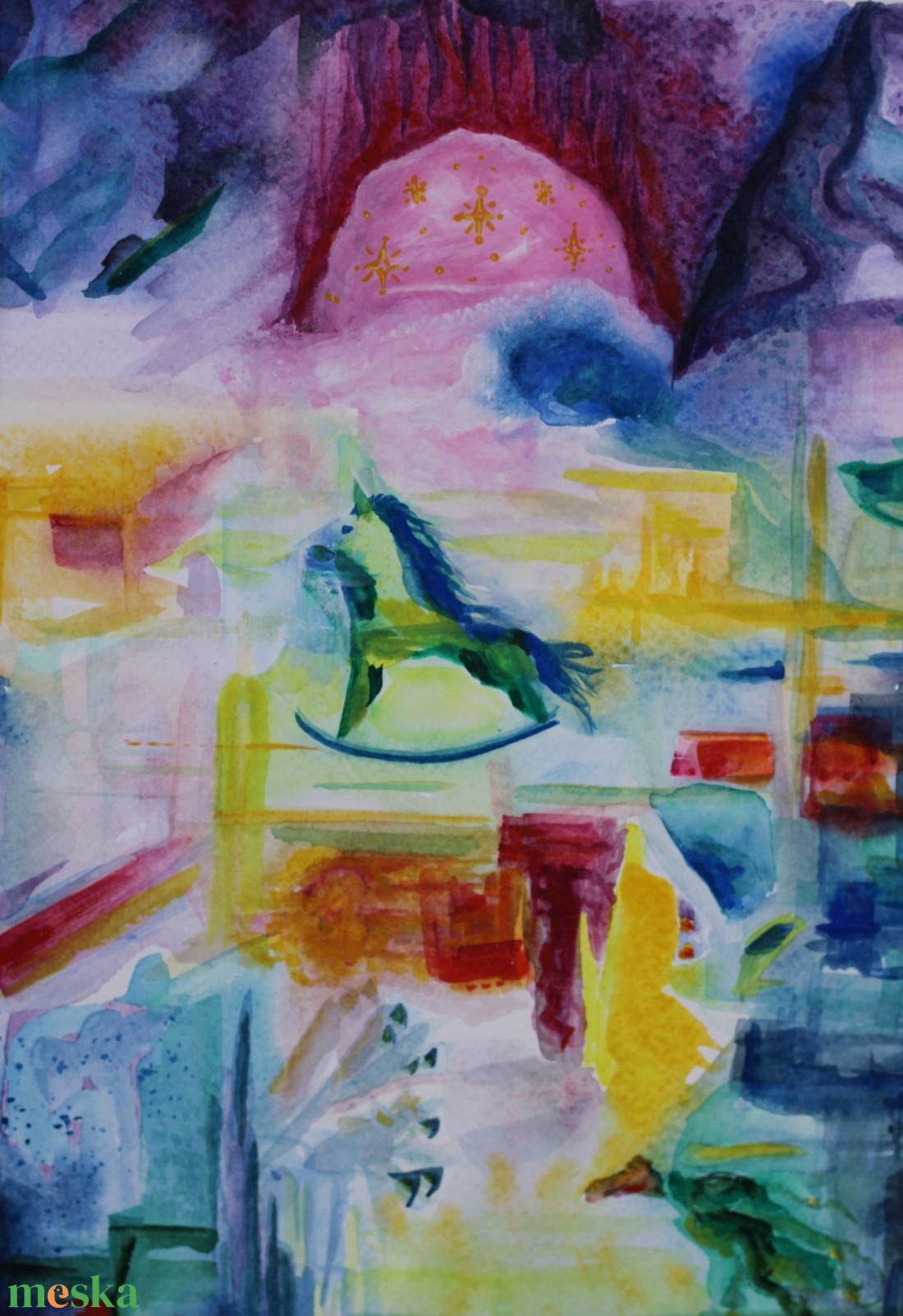 Vágta - művészet - festmény - akvarell - Meska.hu