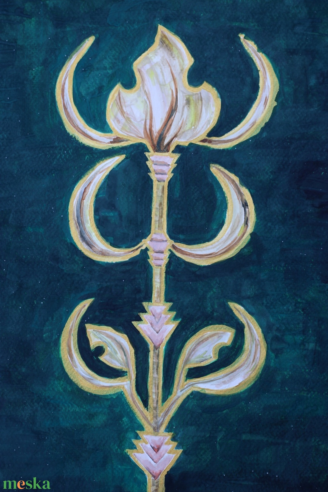 Réz dísz - művészet - festmény - akvarell - Meska.hu