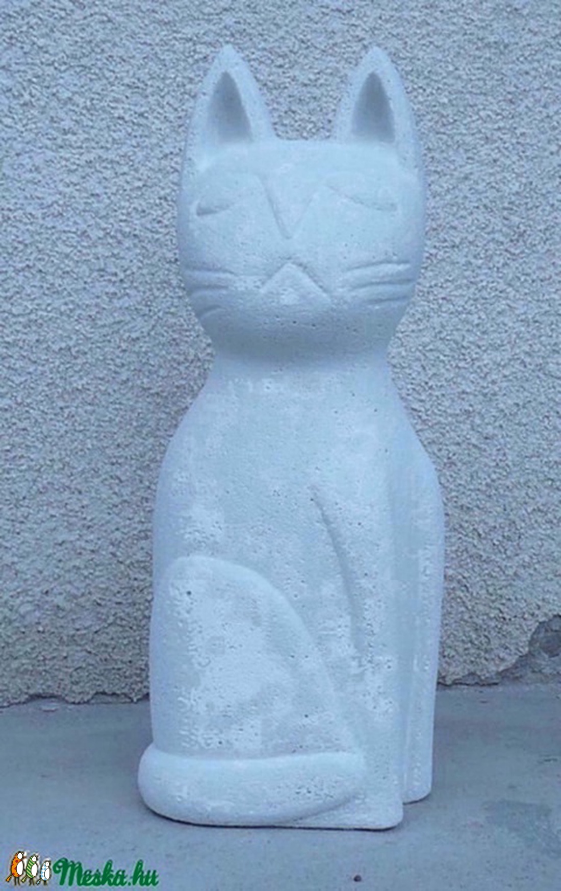 Nagy macska - egyedileg kézzel faragott kültéri szobor (60cm magas)  -  - Meska.hu
