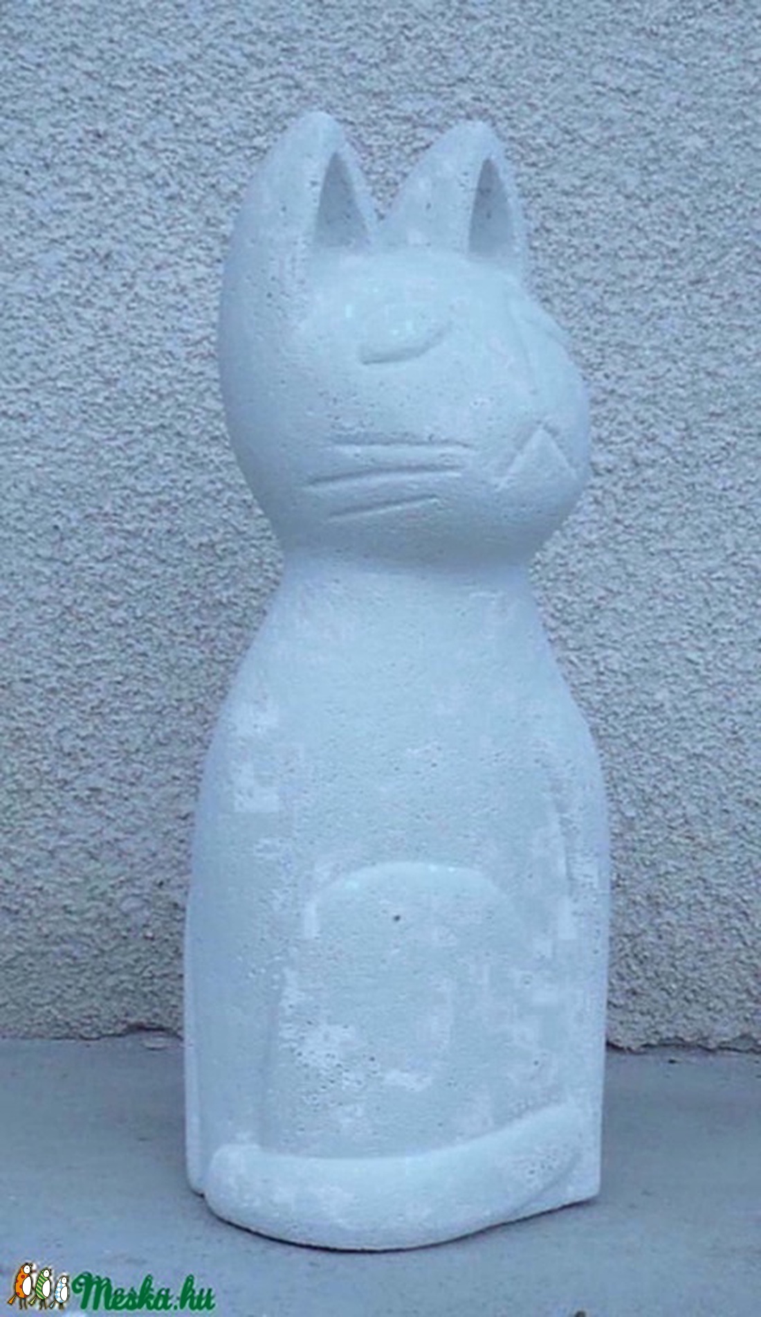 Nagy macska - egyedileg kézzel faragott kültéri szobor (60cm magas)  -  - Meska.hu
