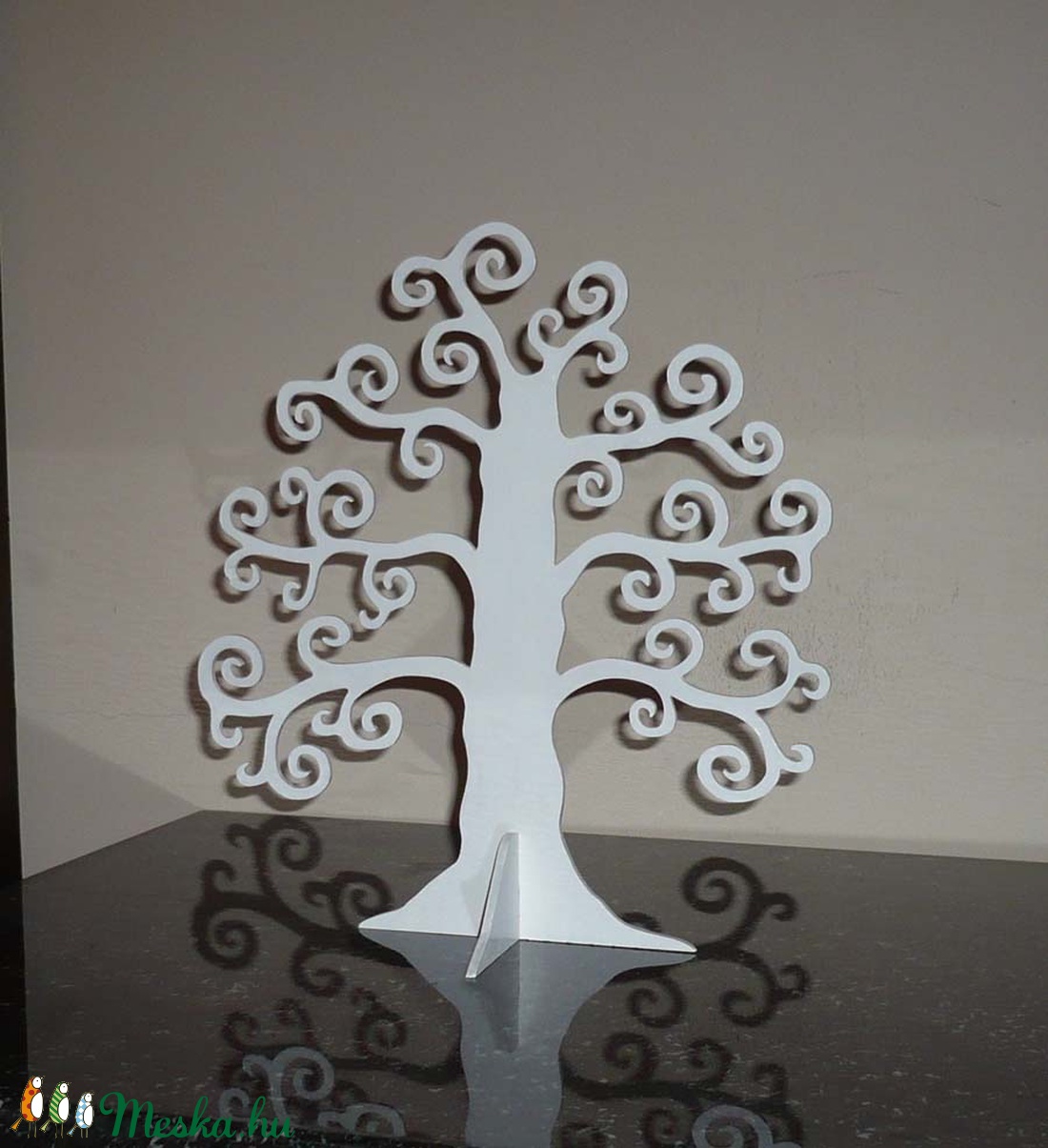 Életfa ékszertartó - fehér -  - Meska.hu