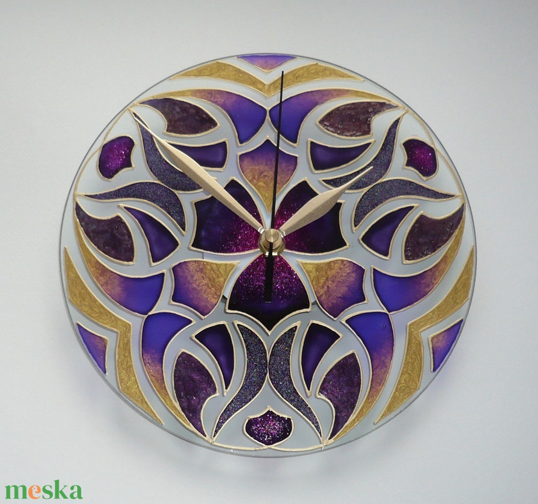 Erő - egyedi festett mandala üveg falióra - otthon & életmód - dekoráció - fali és függő dekoráció - falióra & óra - Meska.hu Erő - egyedi festett mandala üveg falióra - otthon & életmód - dekoráció - fali és függő dekoráció - falióra & óra - Meska.hu