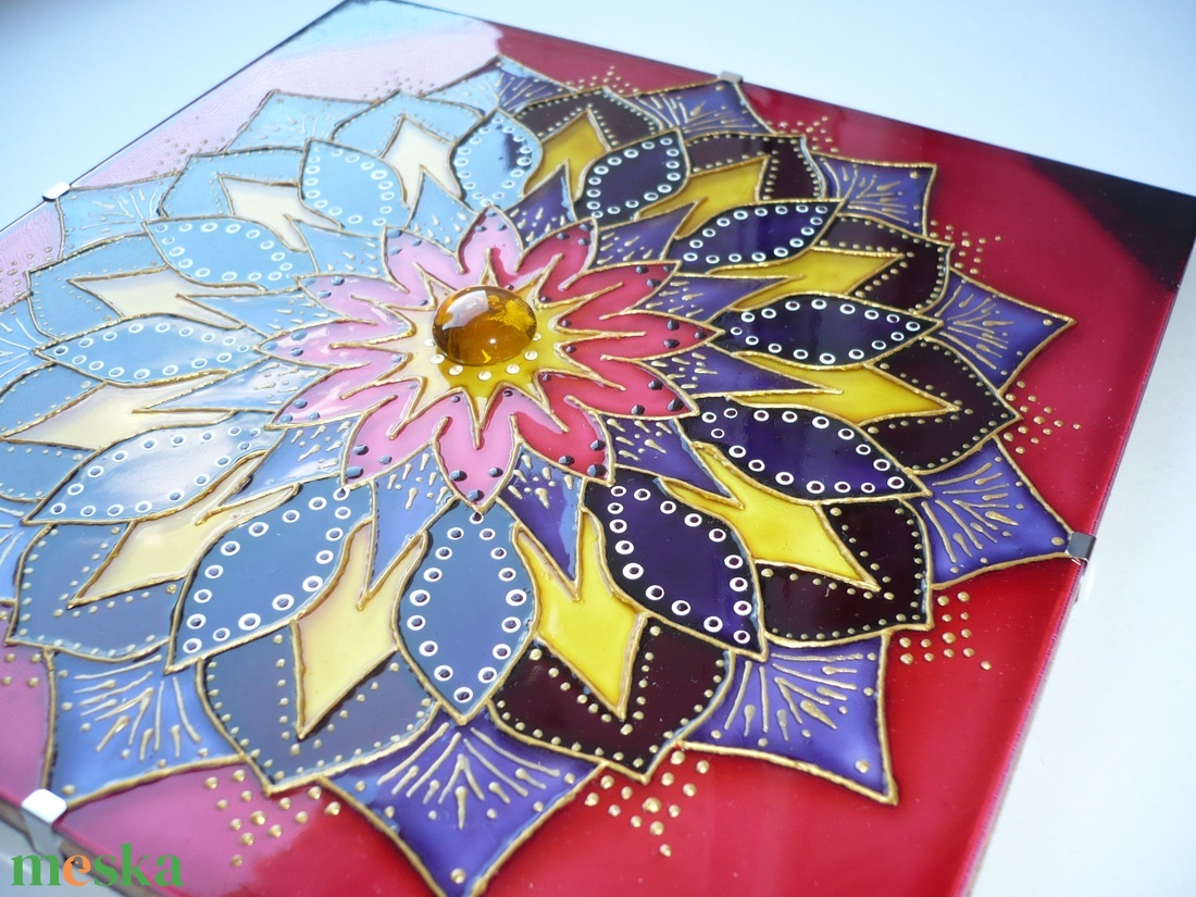 Ég és Föld között - üvegfestett mandala falikép - otthon & életmód - dekoráció - kép & falikép - üvegkép - Meska.hu Ég és Föld között - üvegfestett mandala falikép - otthon & életmód - dekoráció - kép & falikép - üvegkép - Meska.hu