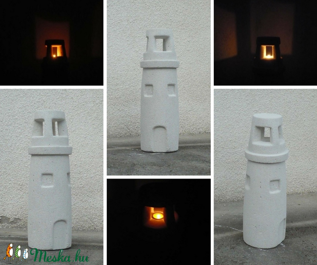 Nagy világítótorony - egyedileg kézzel faragott kültéri szobor (60cm magas)  -  - Meska.hu