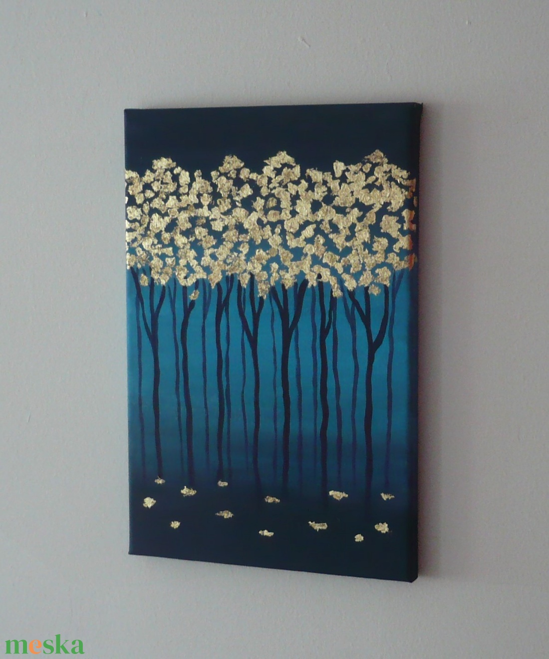 Arany erdő - egyedi akril festmény, falikép 20x30 - művészet - festmény - akril - Meska.hu Arany erdő - egyedi akril festmény, falikép 20x30 - művészet - festmény - akril - Meska.hu