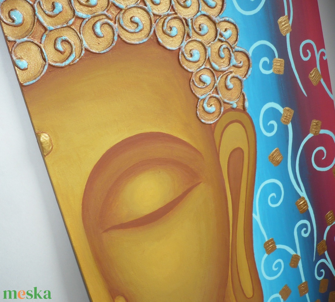 Buddha - egyedi akril festmény, falikép 30x40 - művészet - festmény - akril - Meska.hu Buddha - egyedi akril festmény, falikép 30x40 - művészet - festmény - akril - Meska.hu