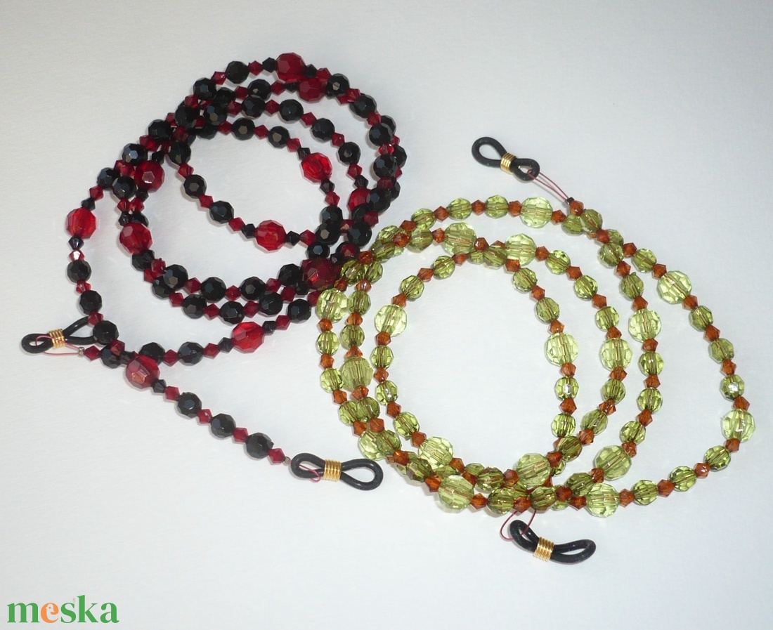 Szemüveglánc (szemüveg pánt) duo 21/9 - ékszer - szemüveglánc - Meska.hu