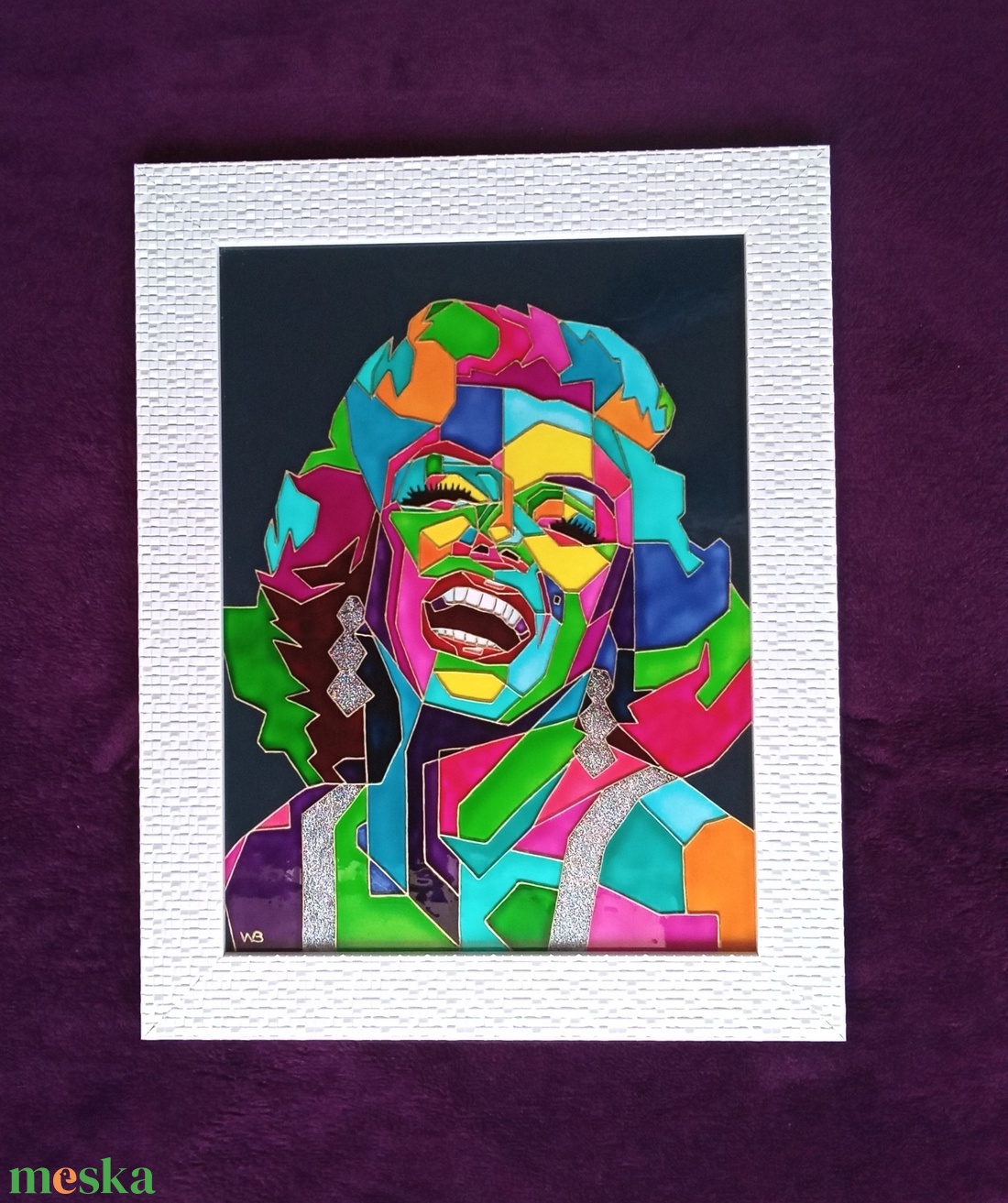 Marilyn Monroe - popart - üvegre festett falikép, festmény - művészet - festmény - üvegfestmény - Meska.hu Marilyn Monroe - popart - üvegre festett falikép, festmény - művészet - festmény - üvegfestmény - Meska.hu
