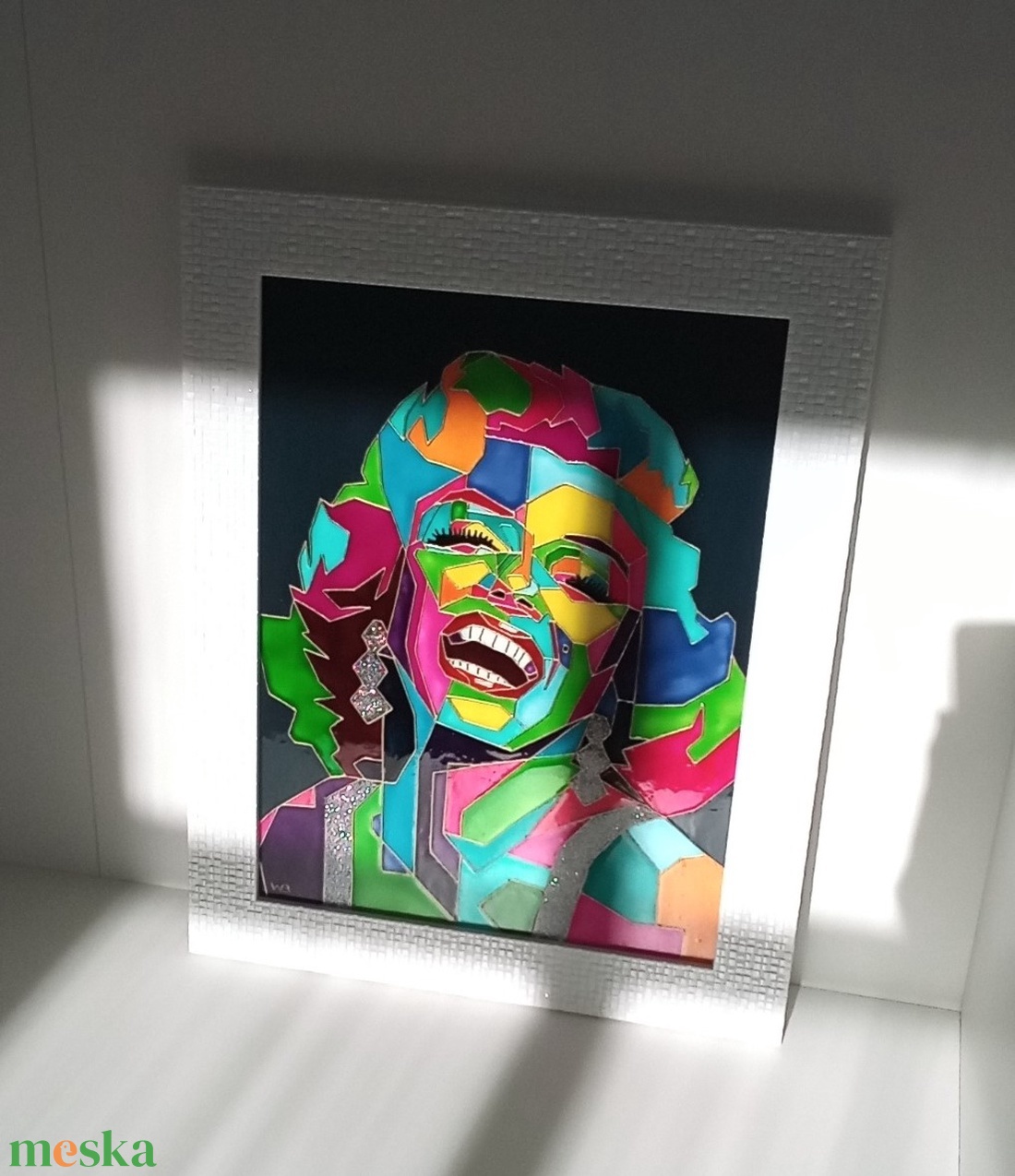 Marilyn Monroe - popart - üvegre festett falikép, festmény - művészet - festmény - üvegfestmény - Meska.hu Marilyn Monroe - popart - üvegre festett falikép, festmény - művészet - festmény - üvegfestmény - Meska.hu
