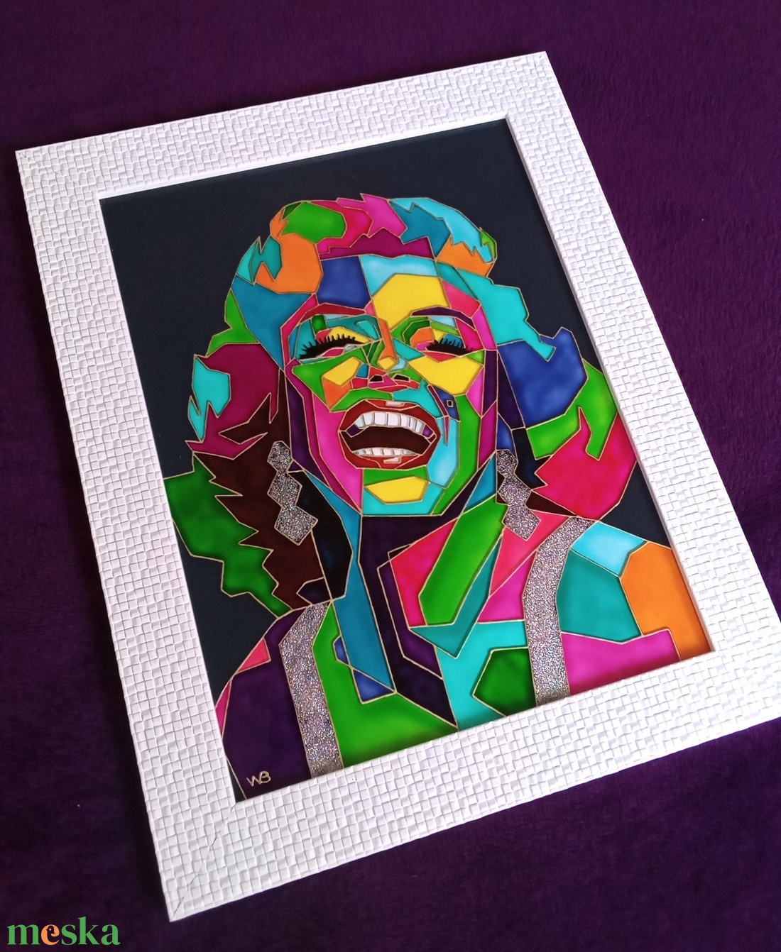 Marilyn Monroe - popart - üvegre festett falikép, festmény - művészet - festmény - üvegfestmény - Meska.hu Marilyn Monroe - popart - üvegre festett falikép, festmény - művészet - festmény - üvegfestmény - Meska.hu