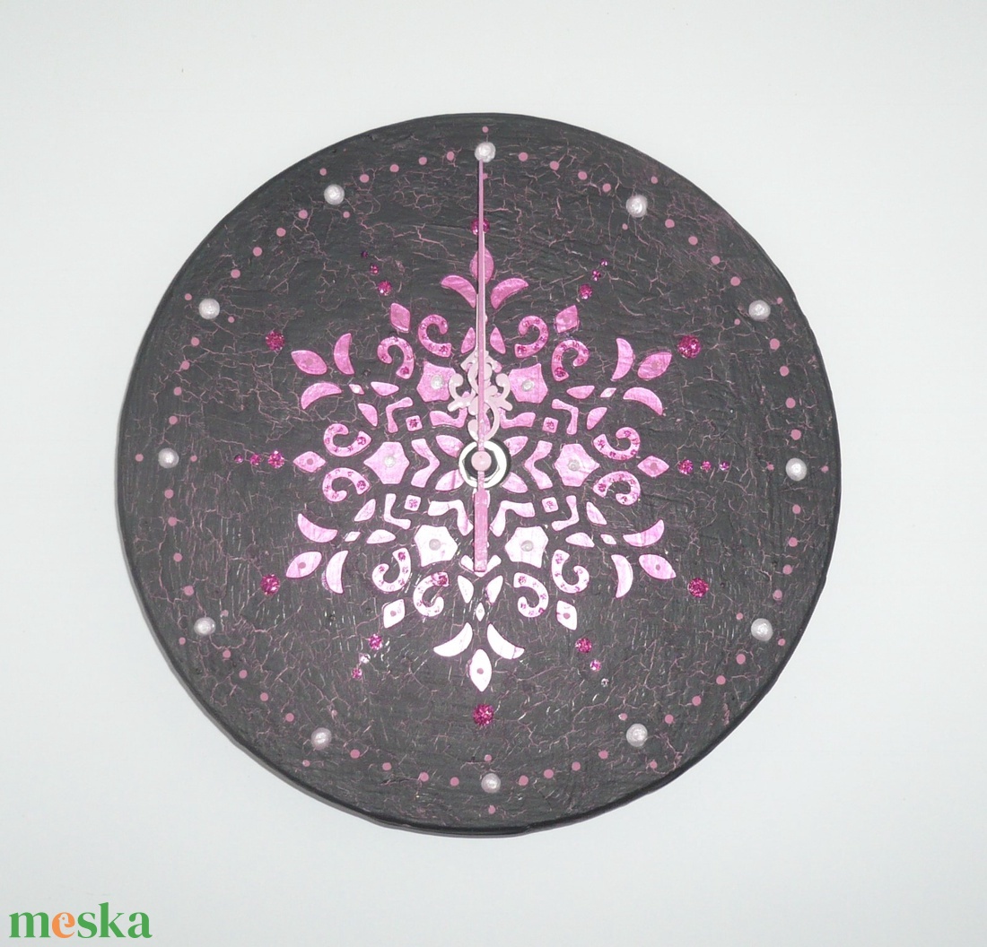 Pink mandala - egyedi, festett fa falióra - otthon & életmód - dekoráció - fali és függő dekoráció - falióra & óra - Meska.hu Pink mandala - egyedi, festett fa falióra - otthon & életmód - dekoráció - fali és függő dekoráció - falióra & óra - Meska.hu