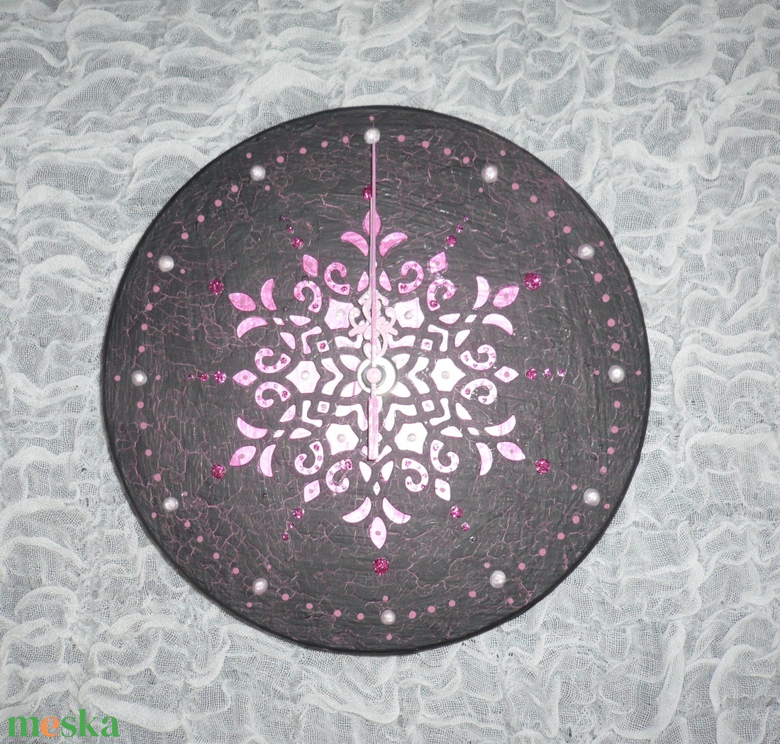 Pink mandala - egyedi, festett fa falióra - otthon & életmód - dekoráció - fali és függő dekoráció - falióra & óra - Meska.hu Pink mandala - egyedi, festett fa falióra - otthon & életmód - dekoráció - fali és függő dekoráció - falióra & óra - Meska.hu