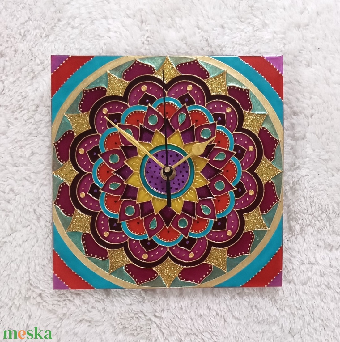 Hippi Mandala - egyedi festett üveg falióra - otthon & életmód - dekoráció - fali és függő dekoráció - falióra & óra - Meska.hu Hippi Mandala - egyedi festett üveg falióra - otthon & életmód - dekoráció - fali és függő dekoráció - falióra & óra - Meska.hu