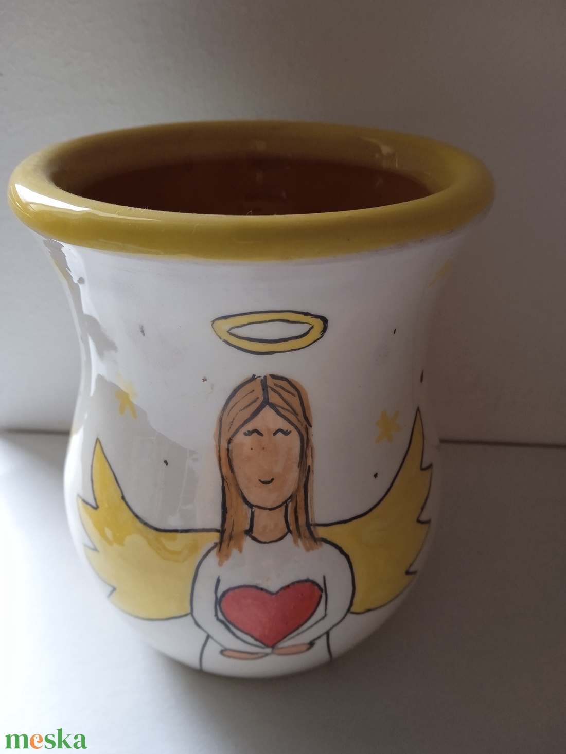 Angyalos váza - otthon & életmód - fürdőszoba - fogkefetartó - Meska.hu