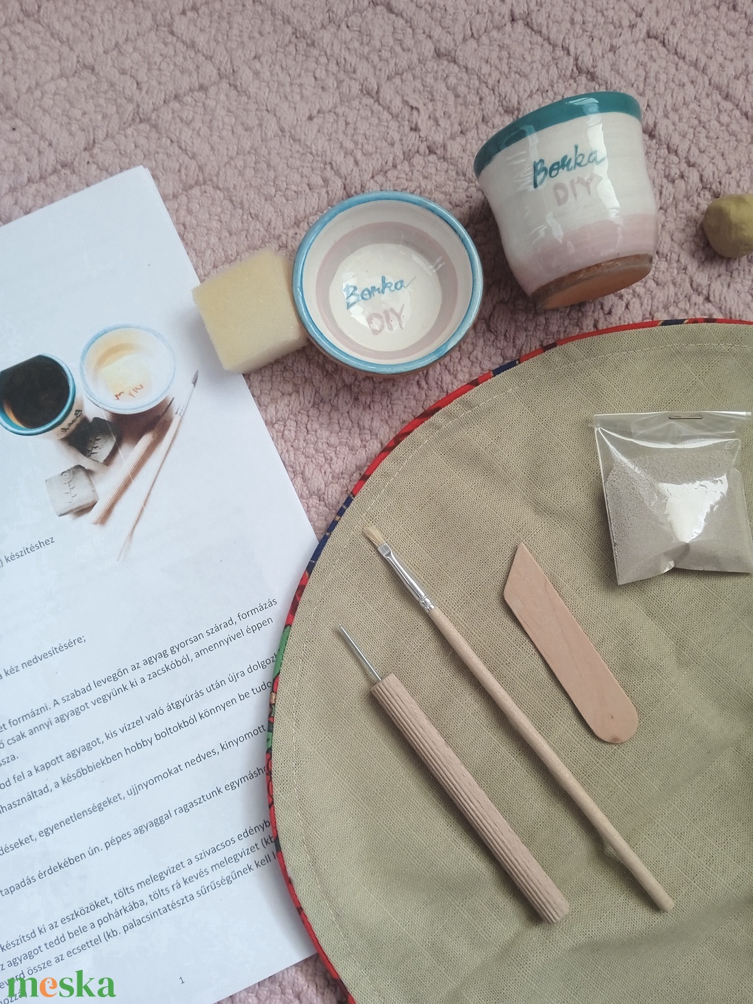 DIY agyagozás kezdő készlet - diy (csináld magad) - egységcsomag - Meska.hu