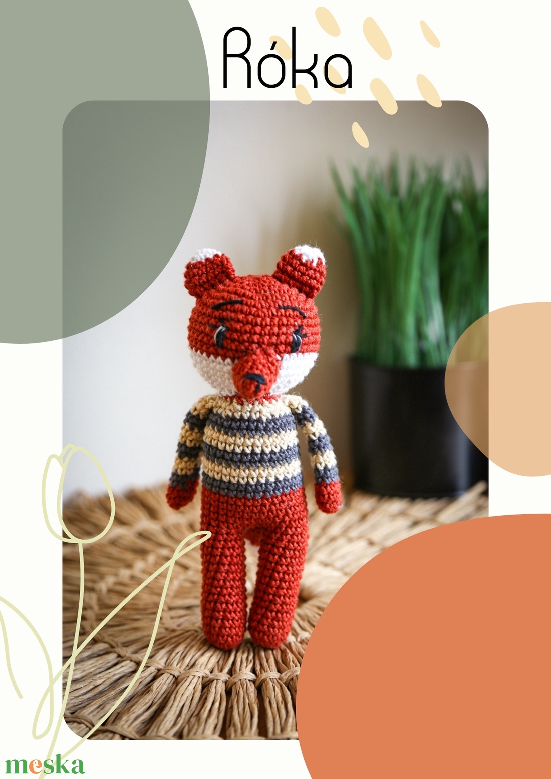 RÓKA HORGOLÁS MINTA - diy (csináld magad) - szabásminta, útmutató - horgolási minta - Meska.hu RÓKA HORGOLÁS MINTA - diy (csináld magad) - szabásminta, útmutató - horgolási minta - Meska.hu