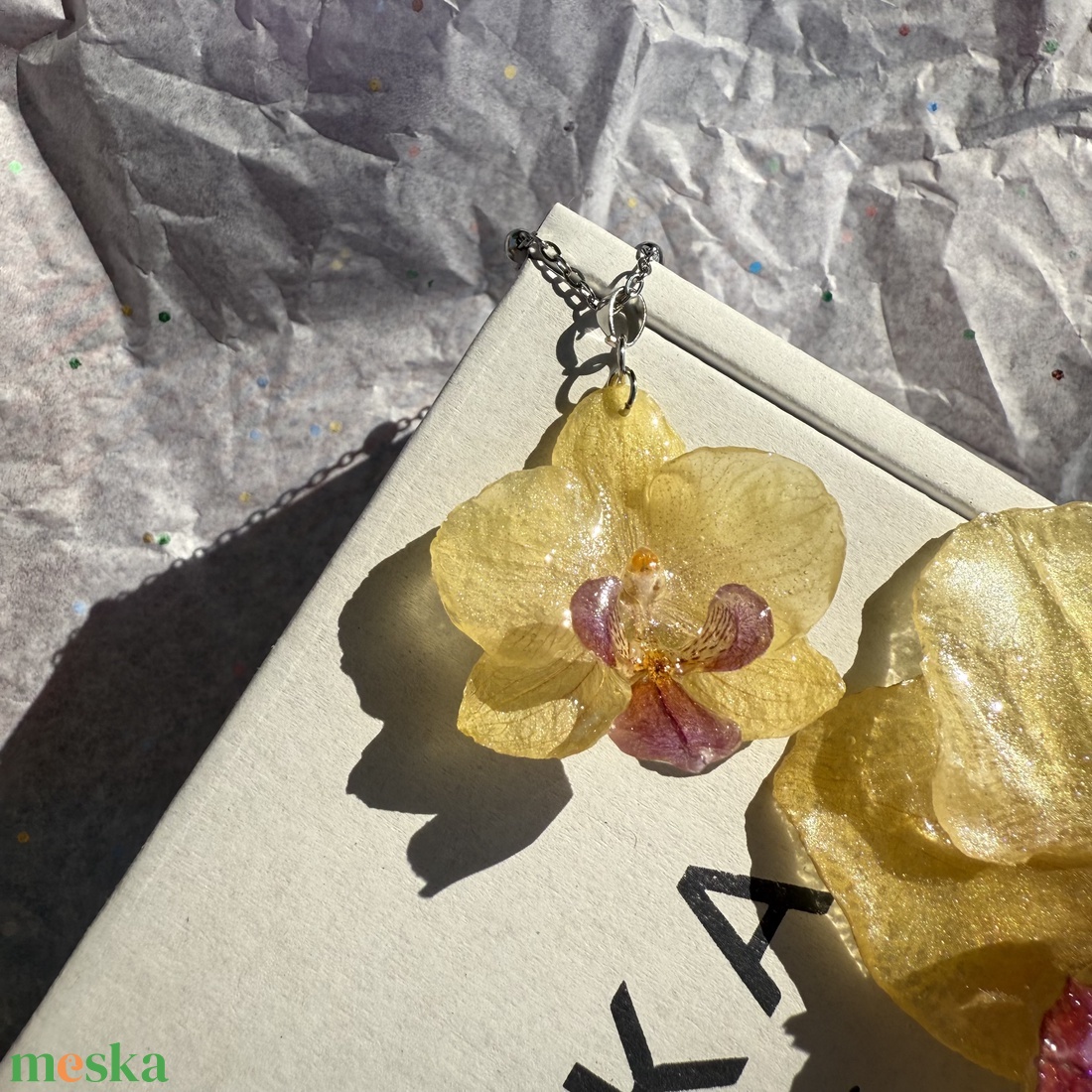 Orchidea nyaklánc -  - Meska.hu