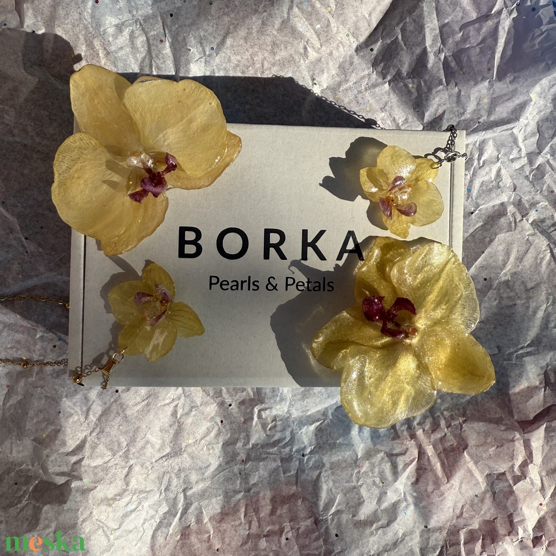 Orchidea nyaklánc -  - Meska.hu