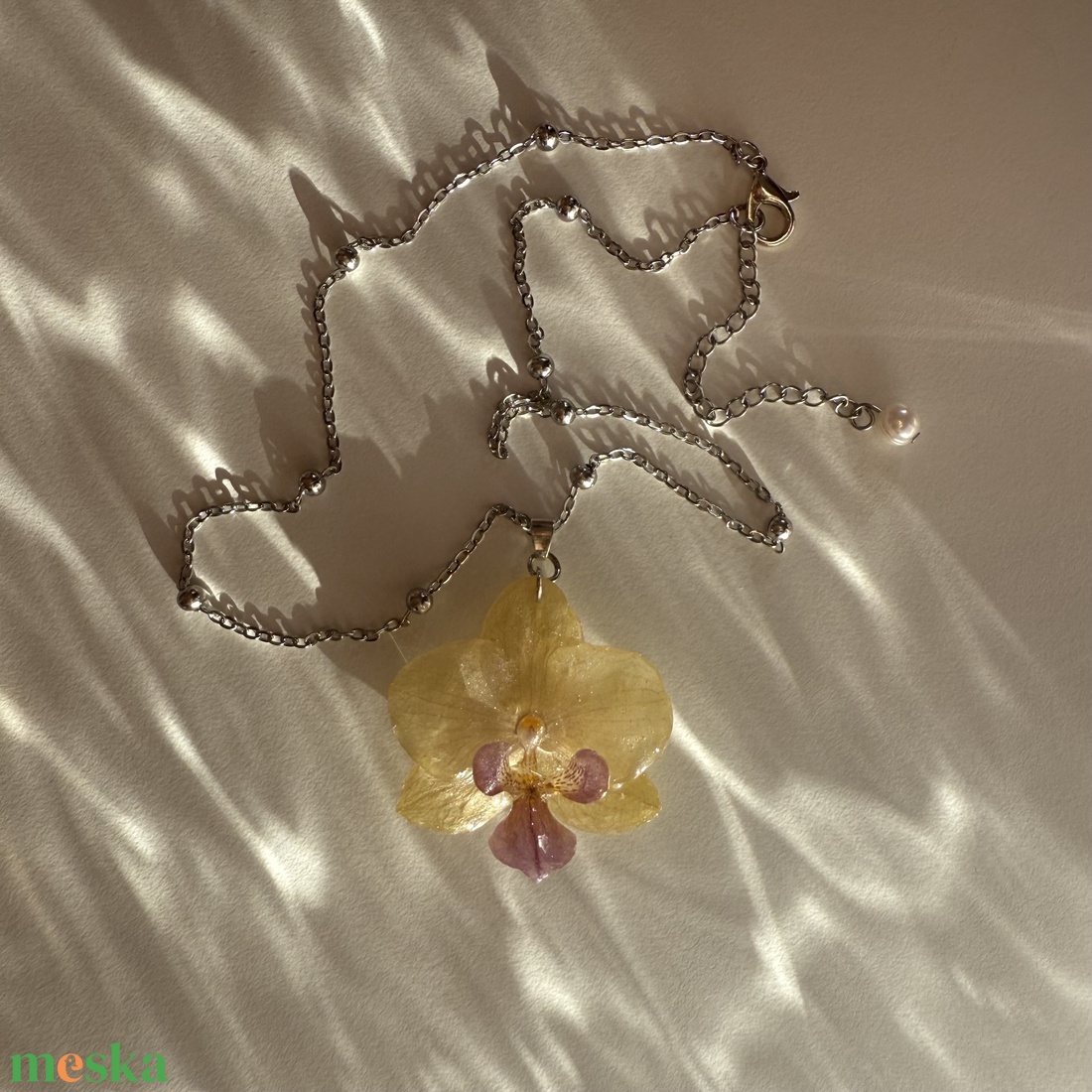 Orchidea nyaklánc -  - Meska.hu