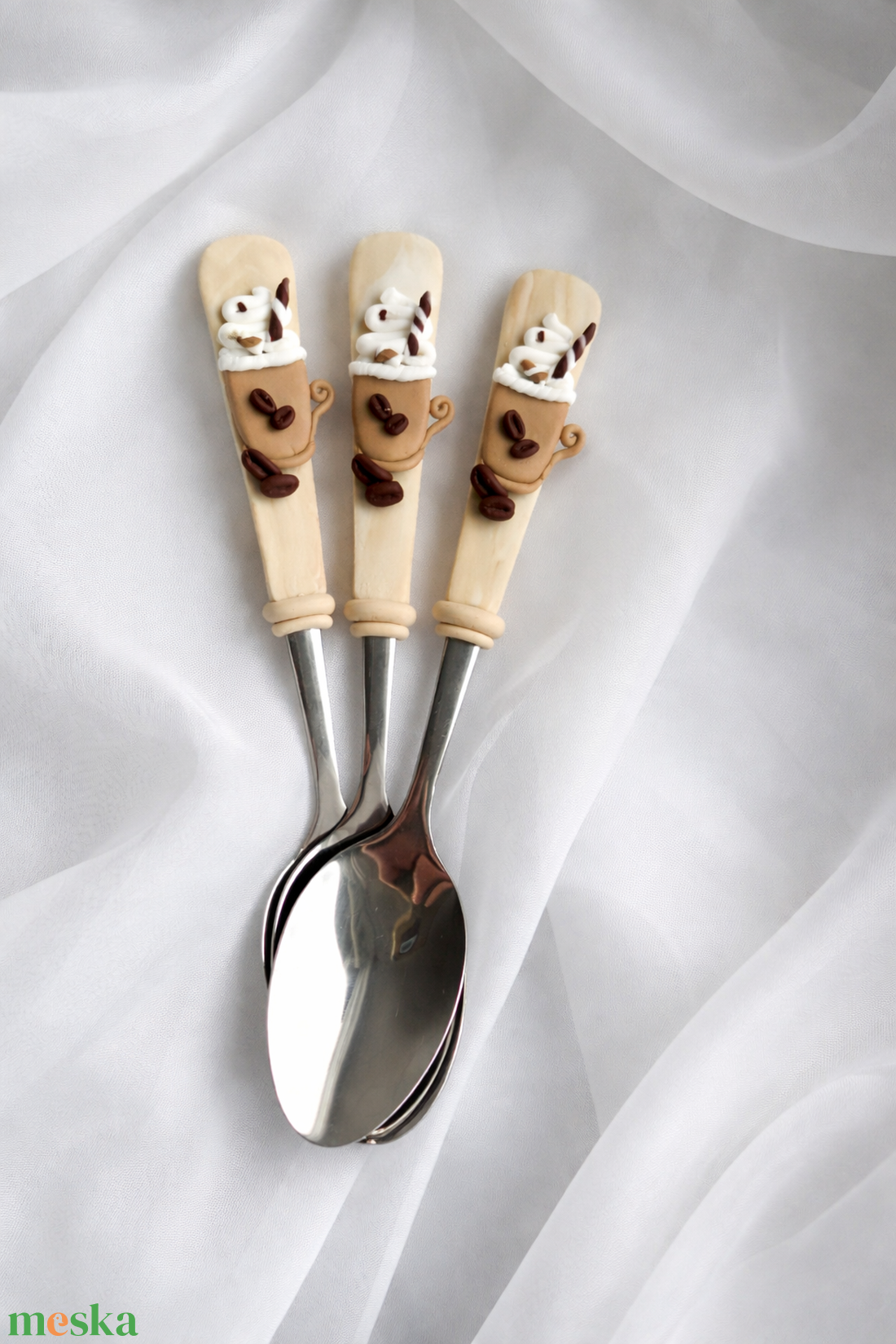 Káv�s kiskanalak - otthon & életmód - konyhafelszerelés, tálalás - tálalás - kanál & villa - Meska.hu