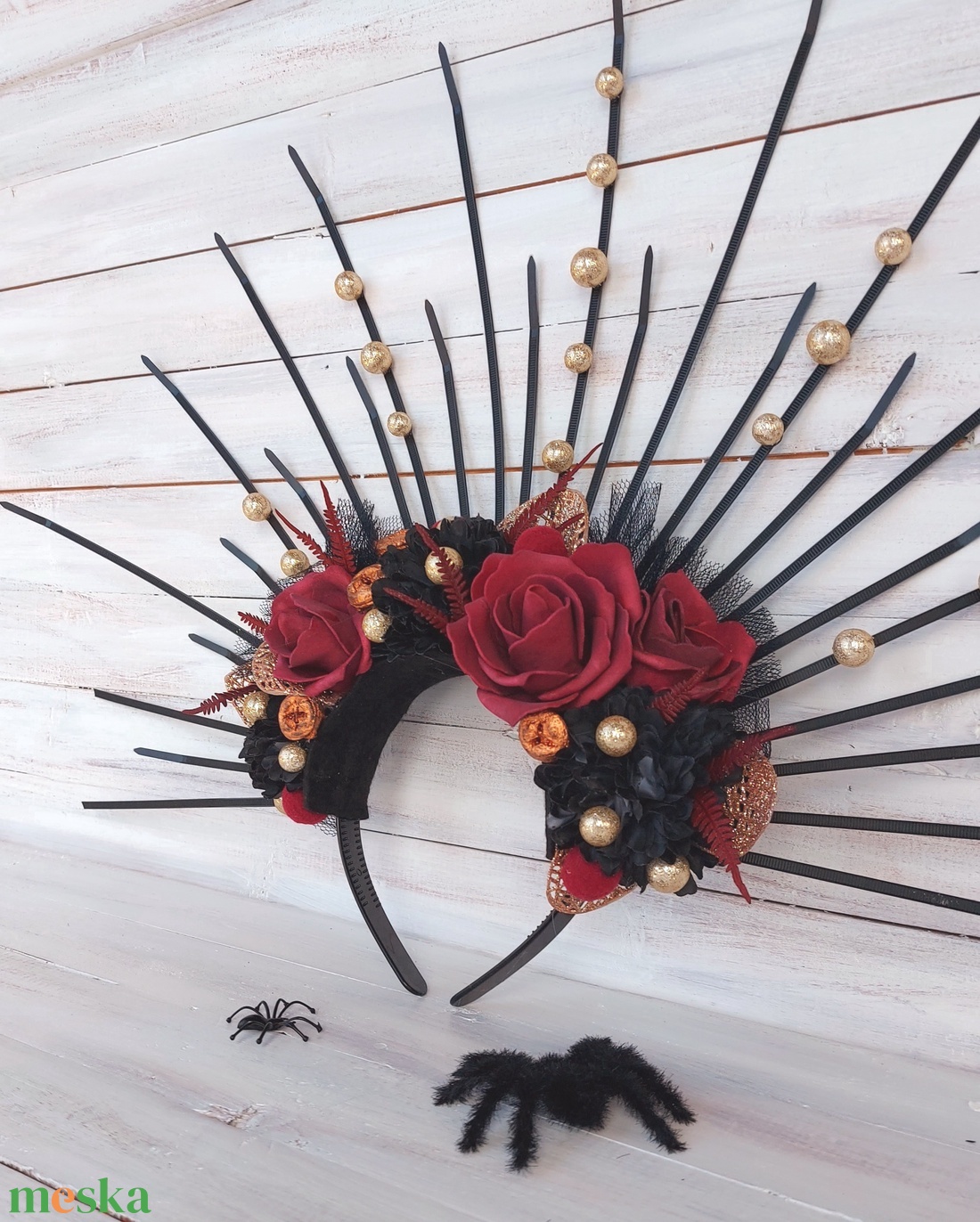 Halloween Fejdísz - Tiara- - otthon & életmód - dekoráció - halloween - halloweeni jelmez és kiegészítők - Meska.hu