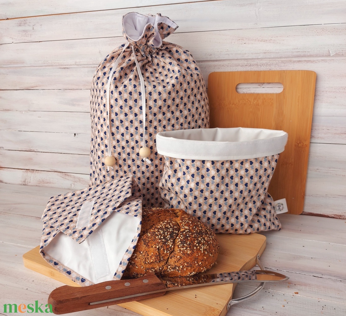 Frissen tartó Kenyeres Zsák Szett -Kék, fehér szívecskés - táska & tok - bevásárlás & shopper táska - kenyeres zsák - Meska.hu Frissen tartó Kenyeres Zsák Szett -Kék, fehér szívecskés - táska & tok - bevásárlás & shopper táska - kenyeres zsák - Meska.hu